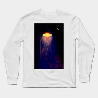 Rainy Day Streetlight Long Sleeve T-Shirt